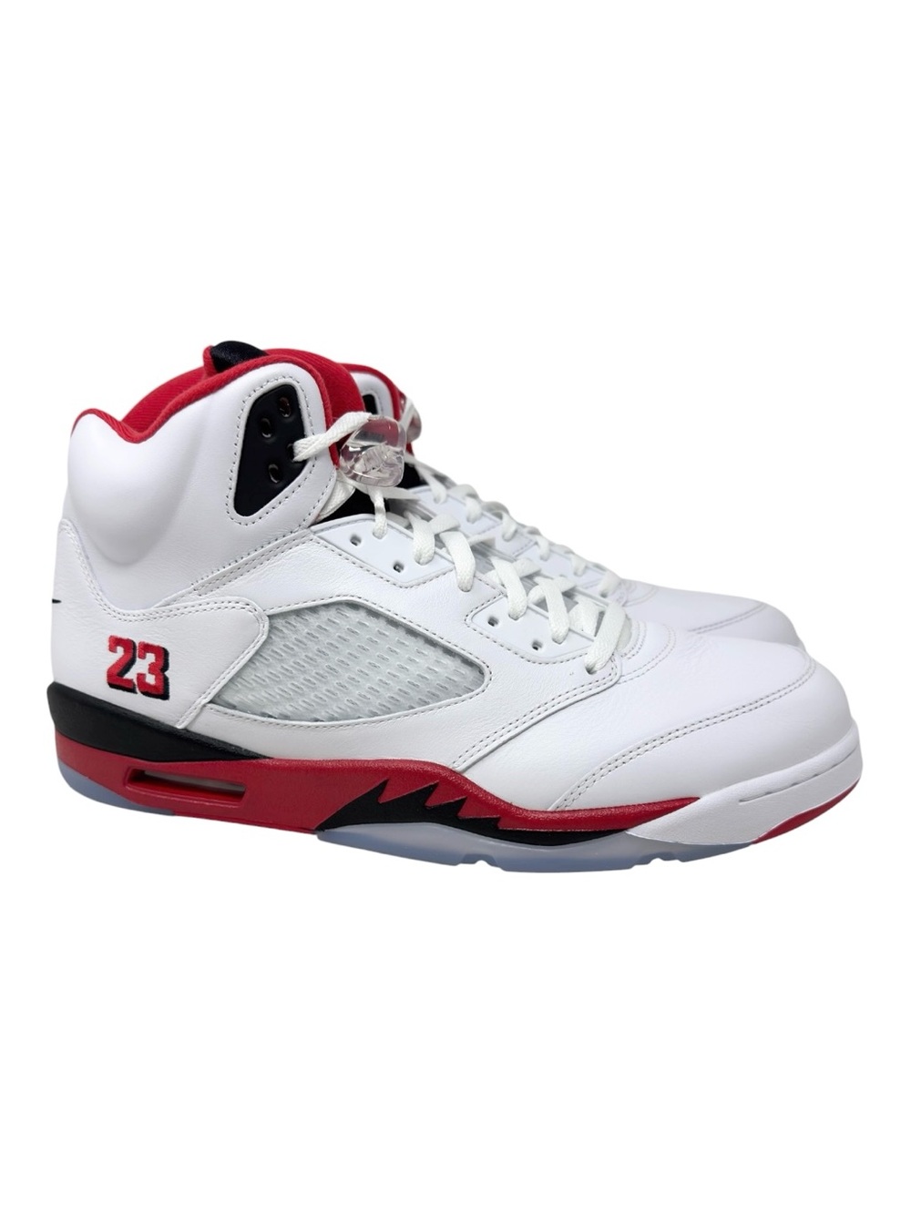 Air Jordan 5 Retro OG Fire Red Black Tongue HQ7976101 White/Fire Red/Black Sz 14